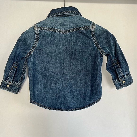 Polarn O. Pyret Demin Long Sleeve Shirt: Size 6-9M (74 cm) - Picture 2 of 7